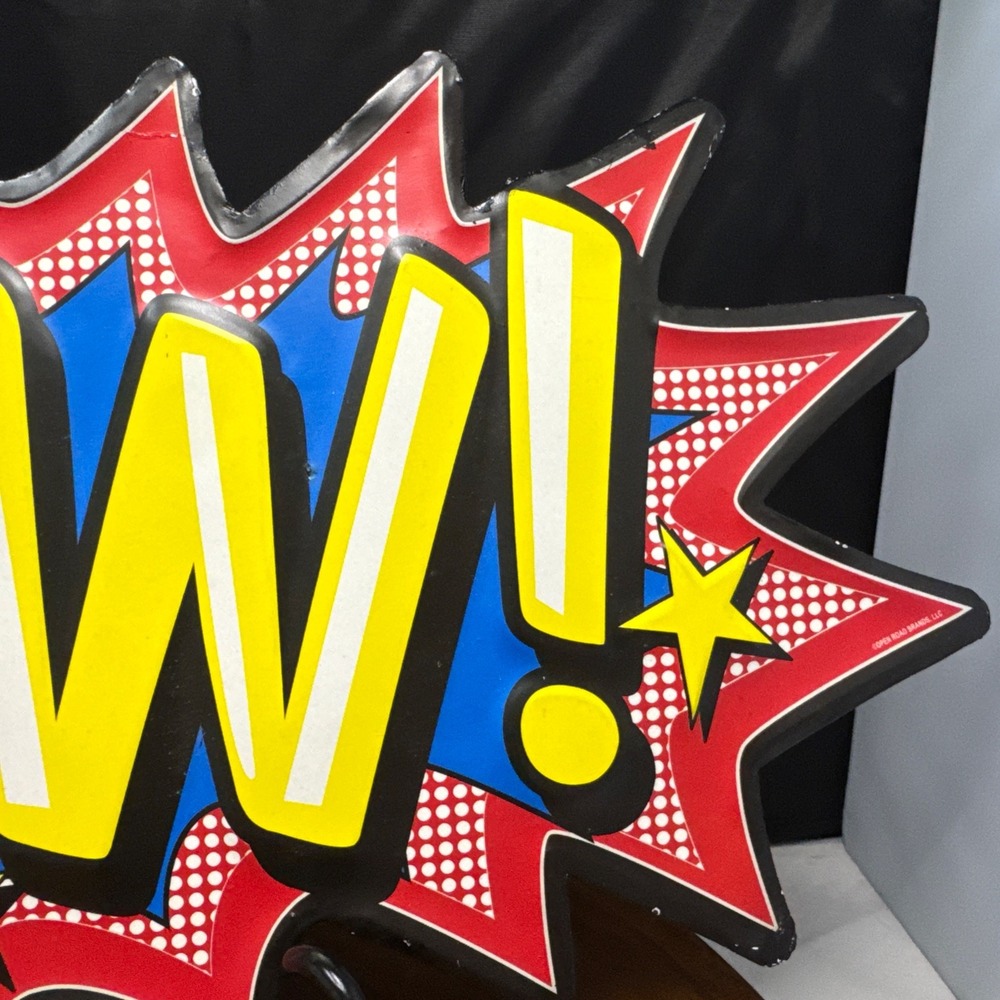 Lot Of 2 Superhero Tin Signs - Bang & Pow -Open Road Brands - Read Description - - Picture 5 of 16